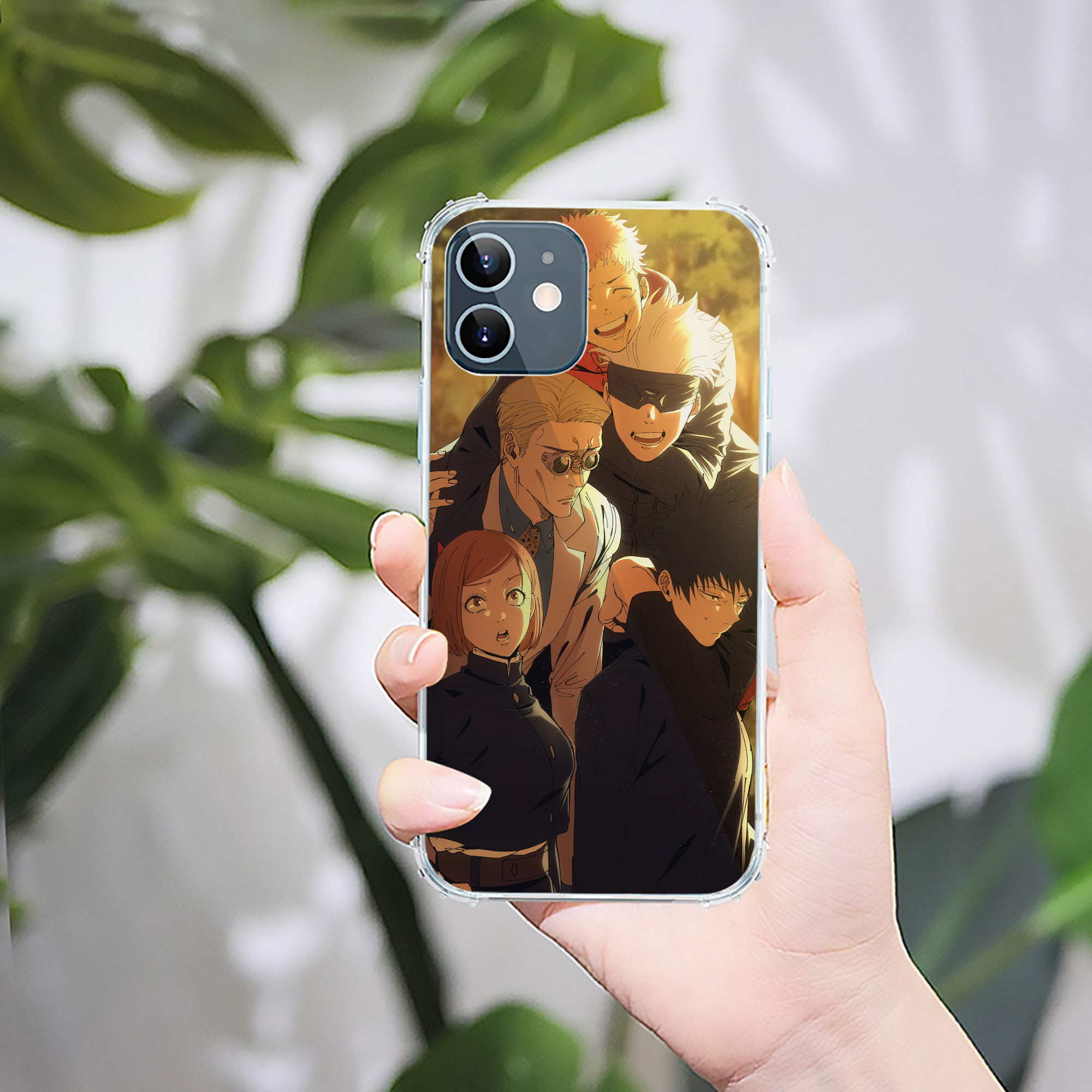 （画像用） 呪術廻戦 Jujutsu Kaisen 【iPhone 12シリーズ対応】透明スマホケース（クリアソフトケース）